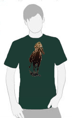 Dark Horse - T Shirt by Tom Leedy