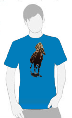 Dark Horse - T Shirt by Tom Leedy