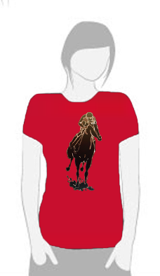 Dark Horse - T Shirt by Tom Leedy