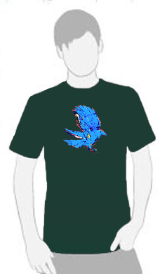 Electric Crow - T Shirt by Tom Leedy