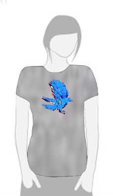 Electric Crow - T Shirt by Tom Leedy