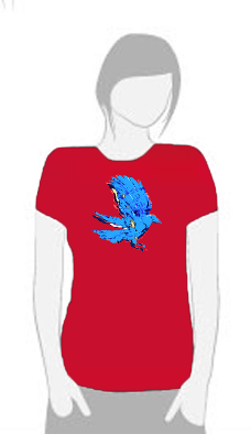 Electric Crow - T Shirt by Tom Leedy