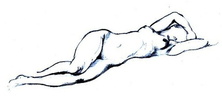 Reclining Nude by Tom Leedy