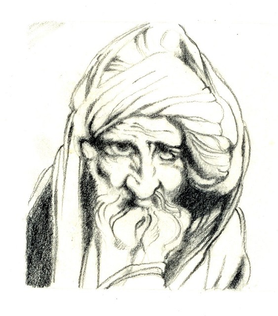 Arab Elder by Tom Leedy