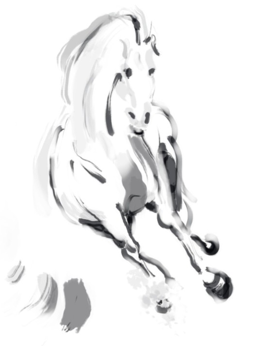 Digital Horse by Tom Leedy