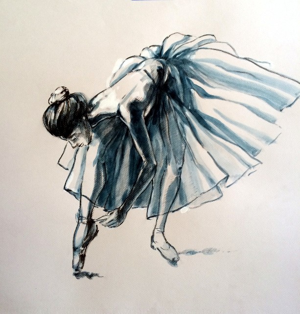 Ballerina Study by Tom Leedy