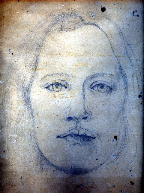 Martha 1972 - Drawing by Tom Leedy