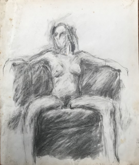 Nude - Drawing by Tom Leedy